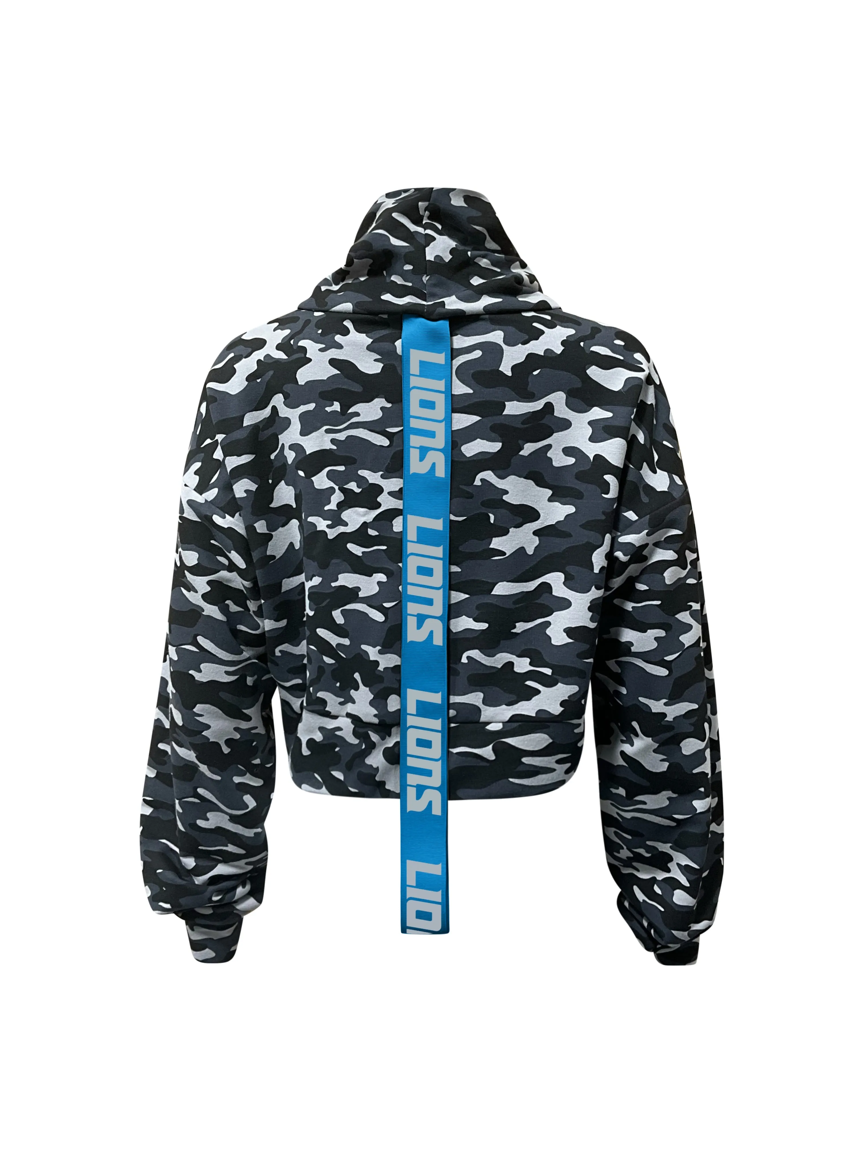 Detroit Lions Crop Camo Sweatshirt