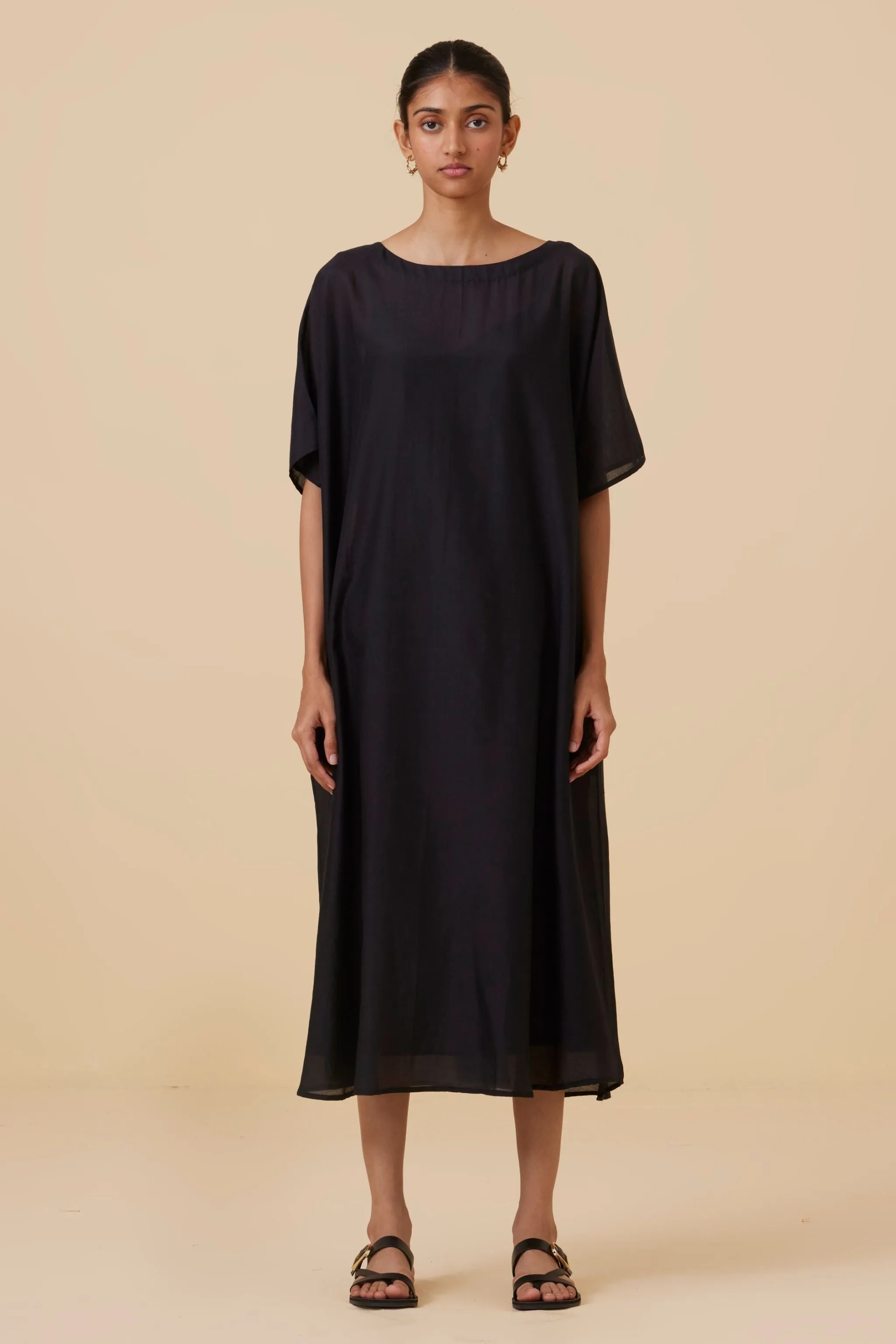 Didda Black Cape Dress