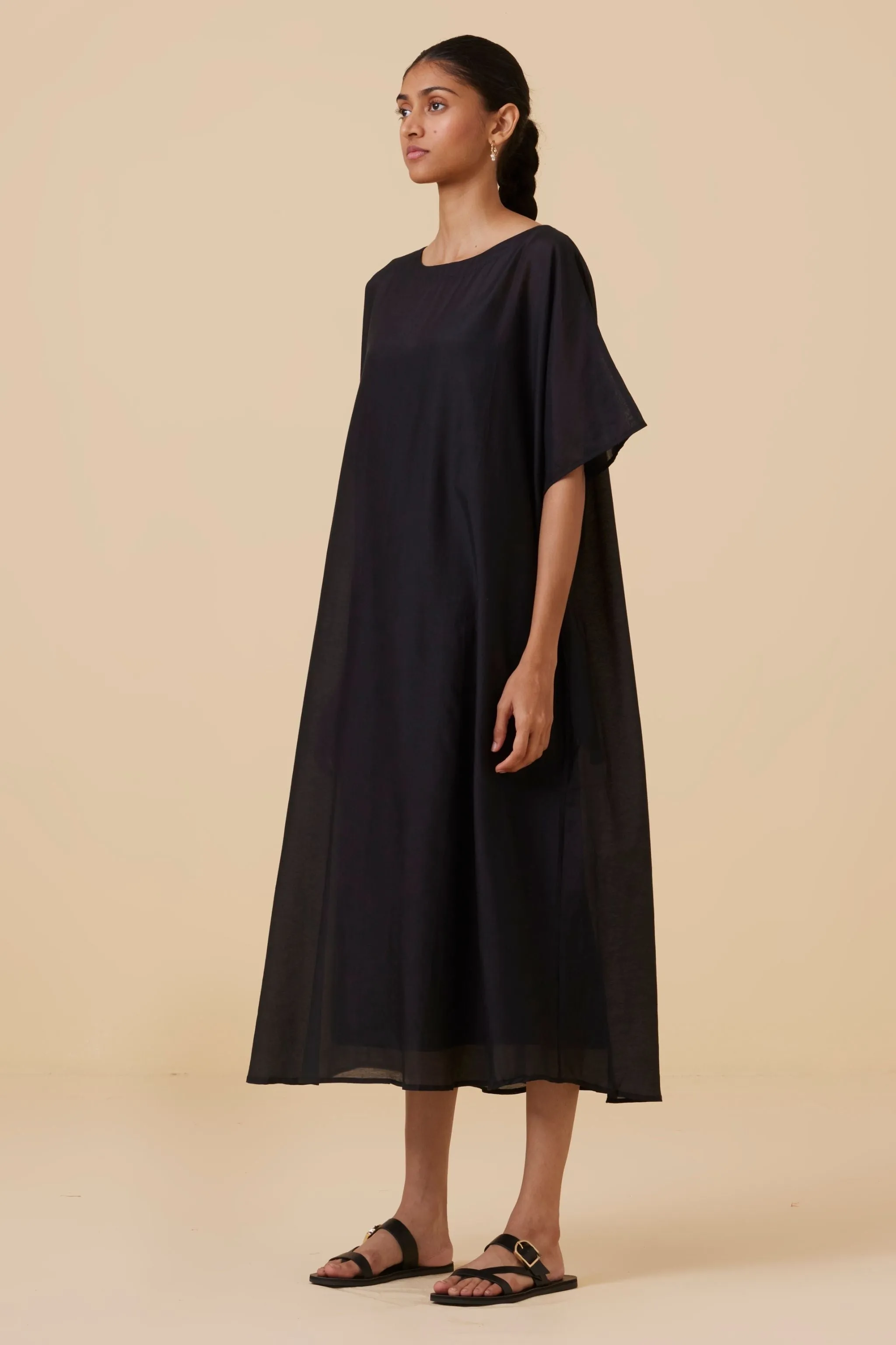 Didda Black Cape Dress