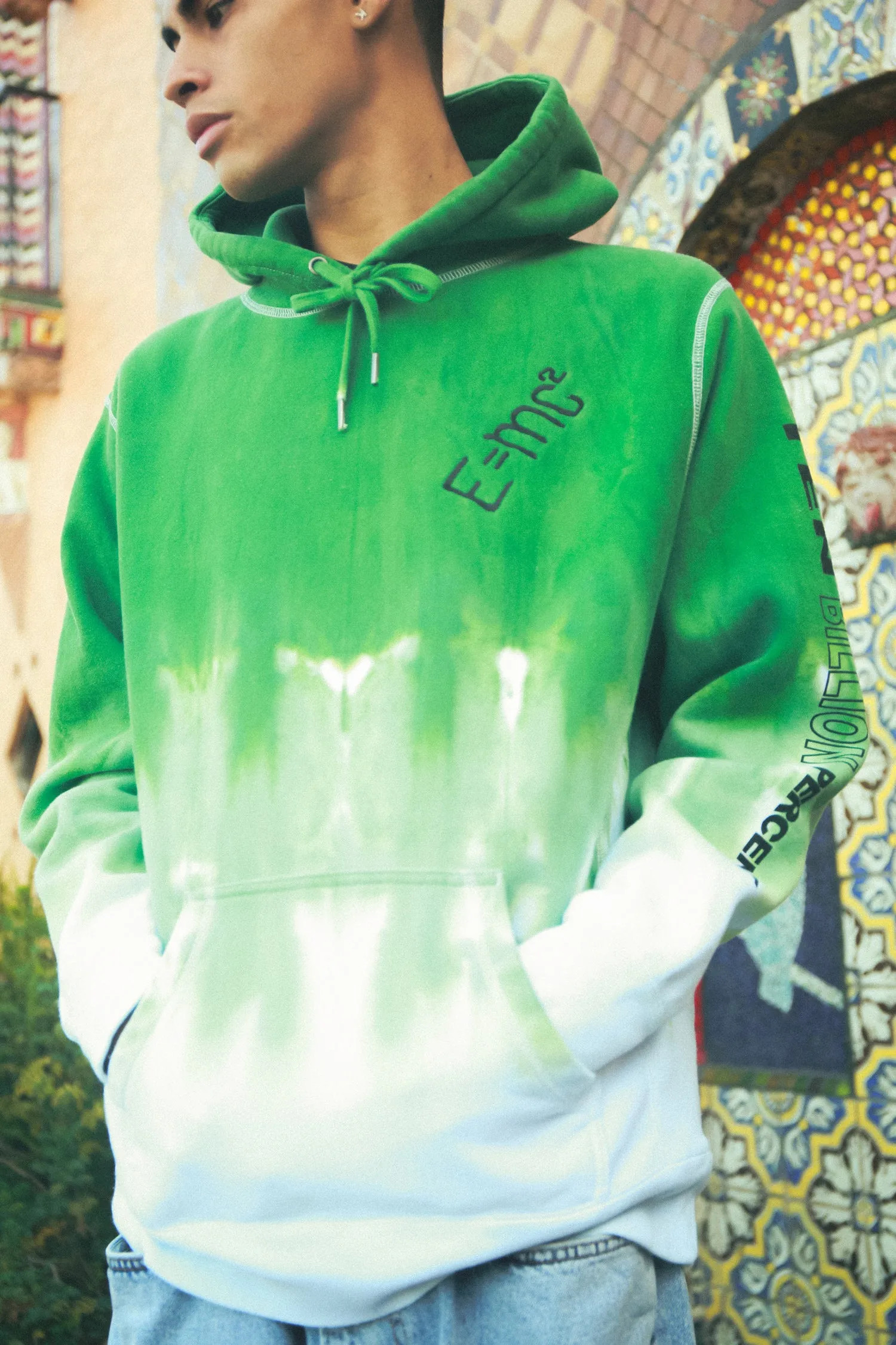 Dr. STONE Senku Kingdom of Science Tie Dye Hoodie - Green