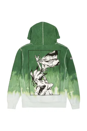 Dr. STONE Senku Kingdom of Science Tie Dye Hoodie - Green