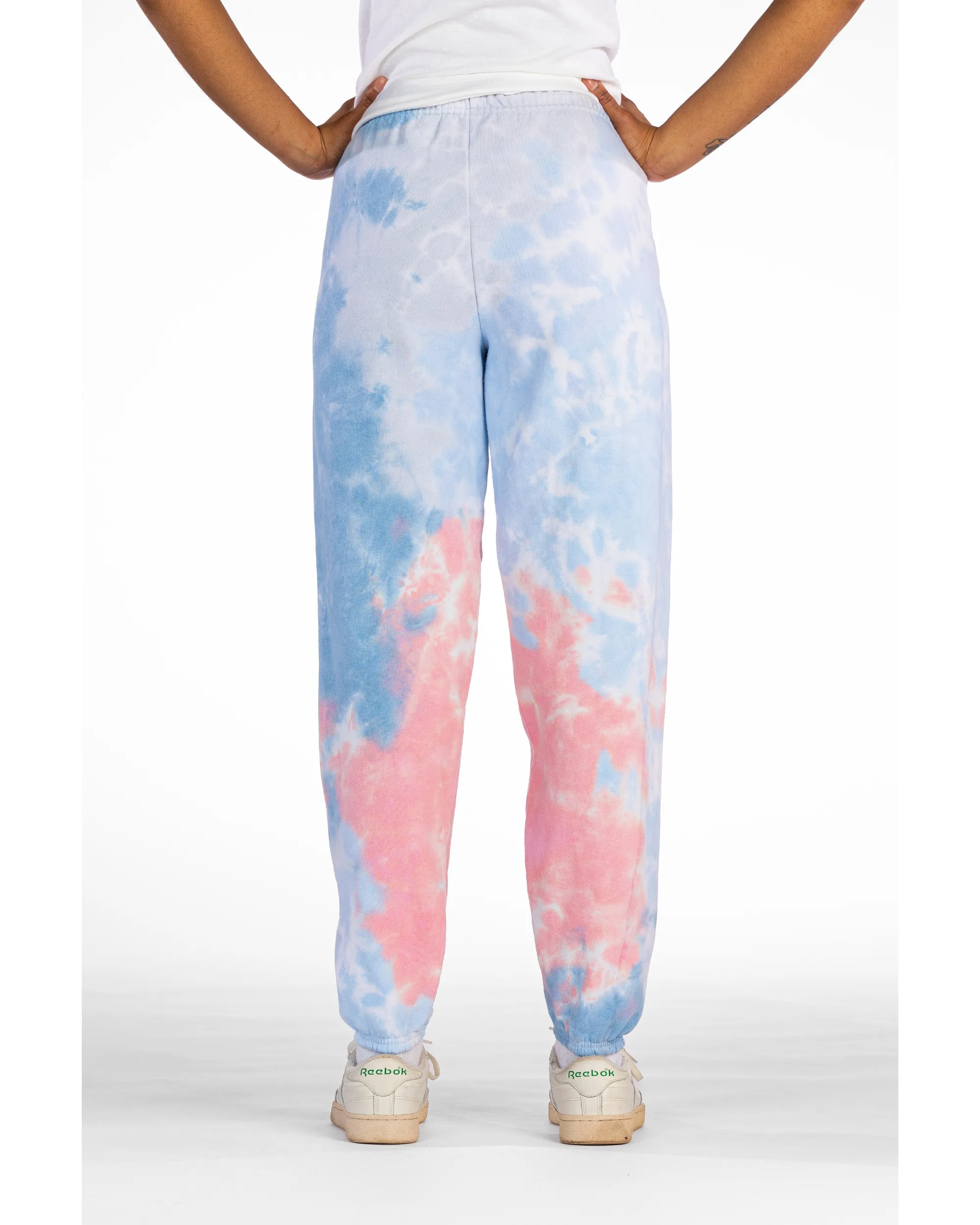 Dream Cloud Dye Essential Fleece Sweatpants - Coral