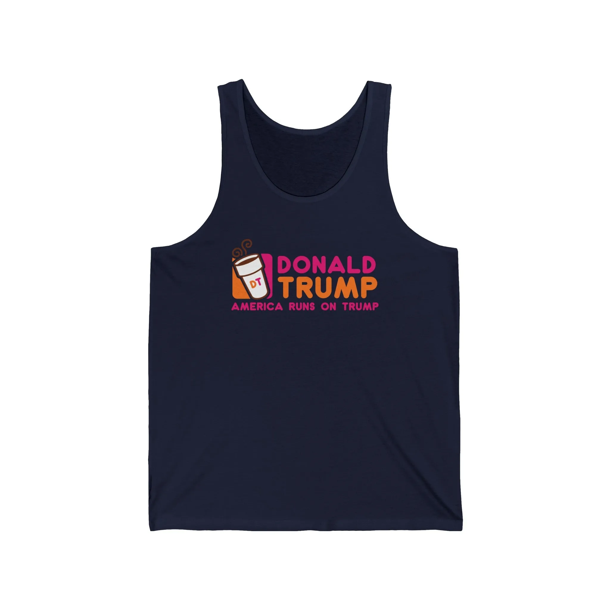 DT America Runs on Trump Jersey Tank Top