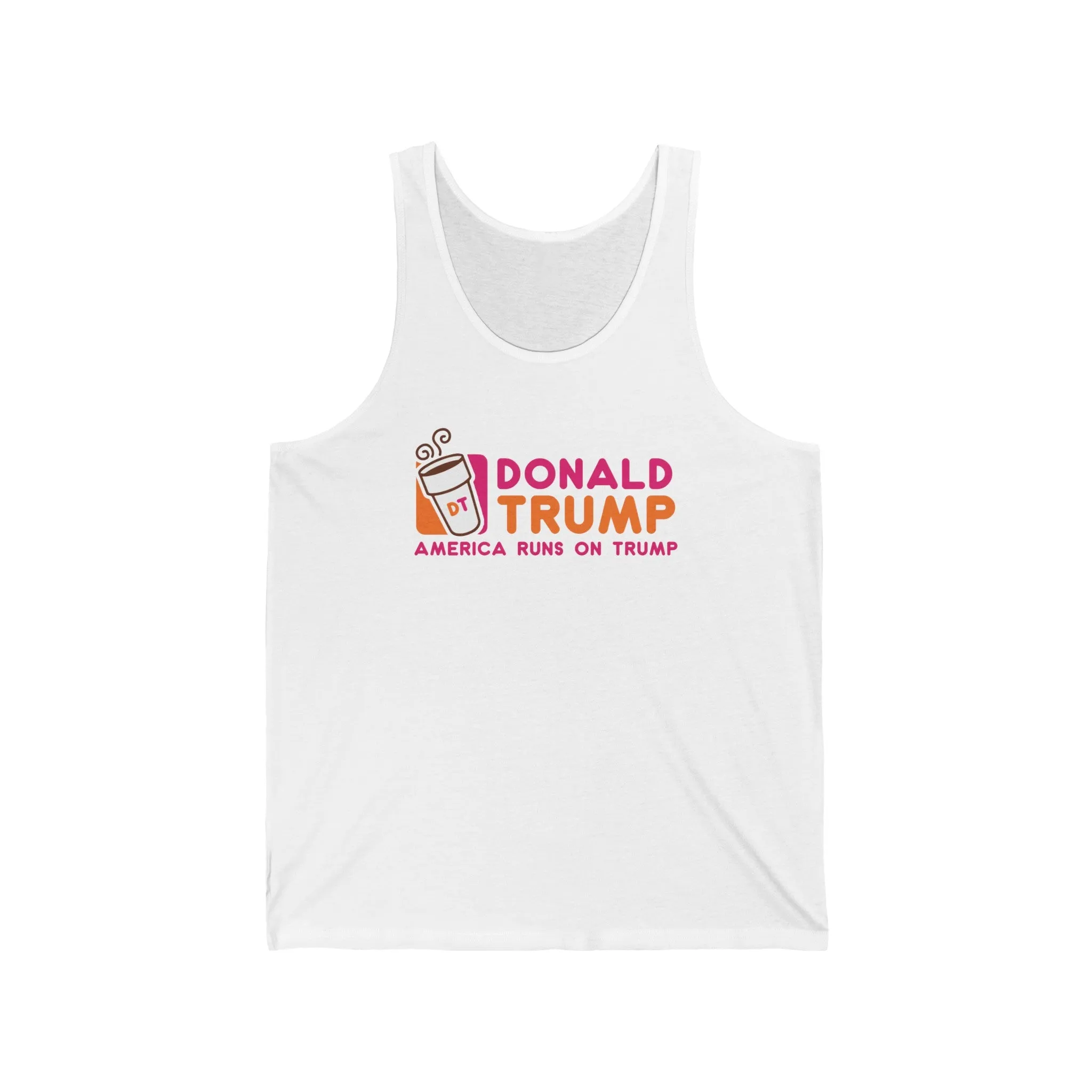 DT America Runs on Trump Jersey Tank Top