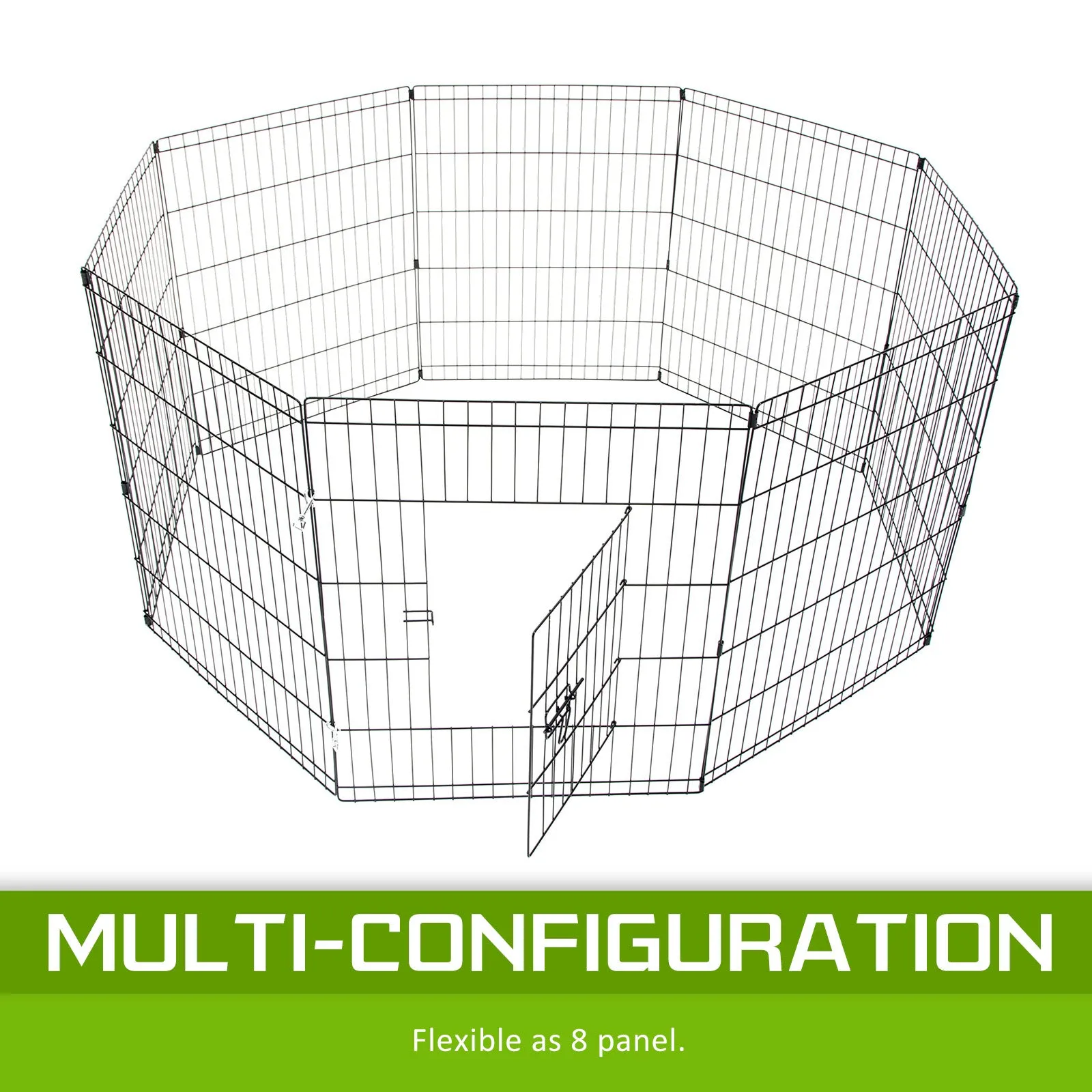 Durable Foldable 8-Panel Pet Playpen, 24in - Paw Mate