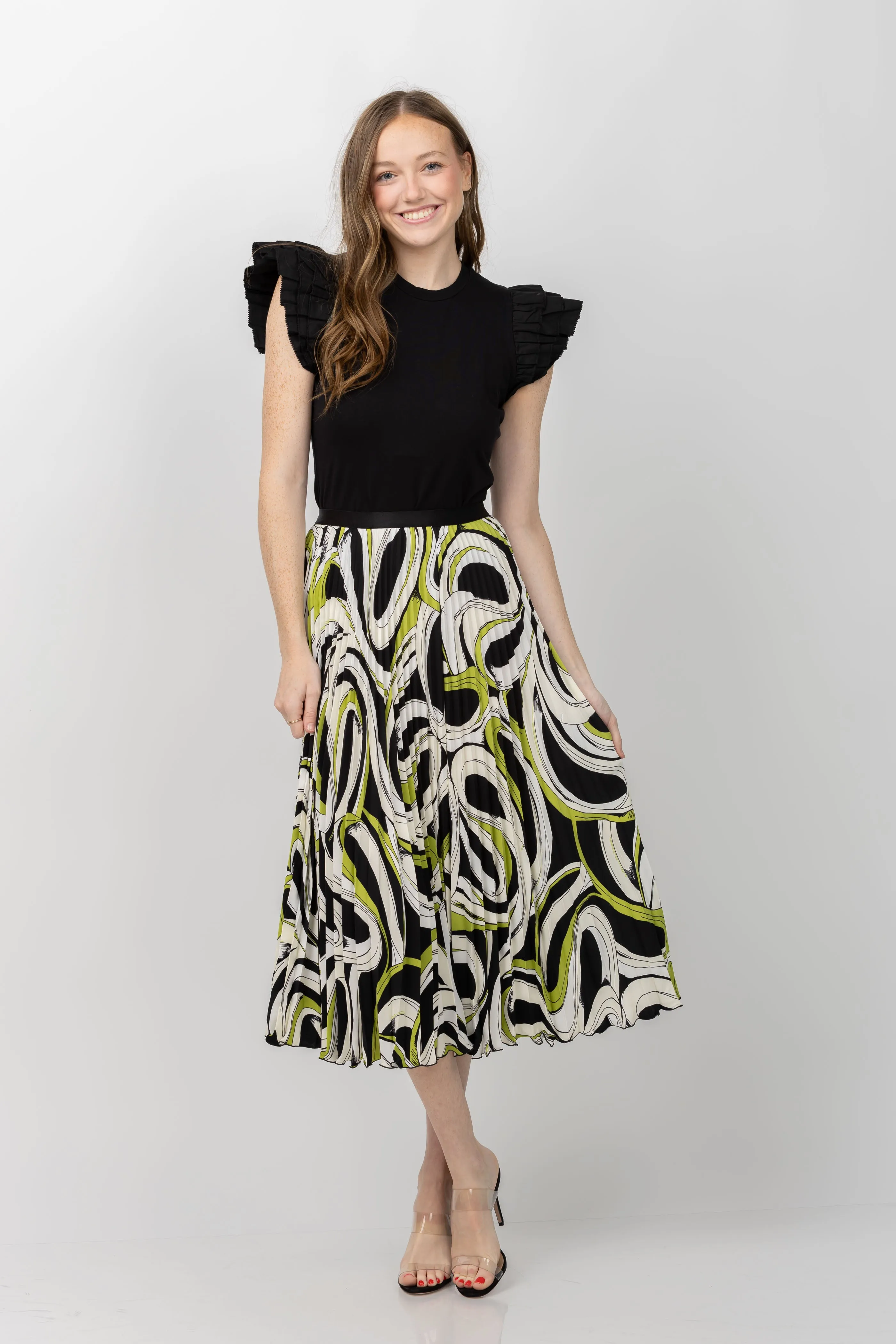 DVF Mykola Skirt in Cassette Tape