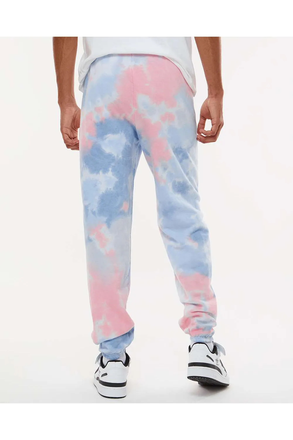 Dyenomite Mens Dream Tie Dyed Sweatpants - Coral Dream - Closeout