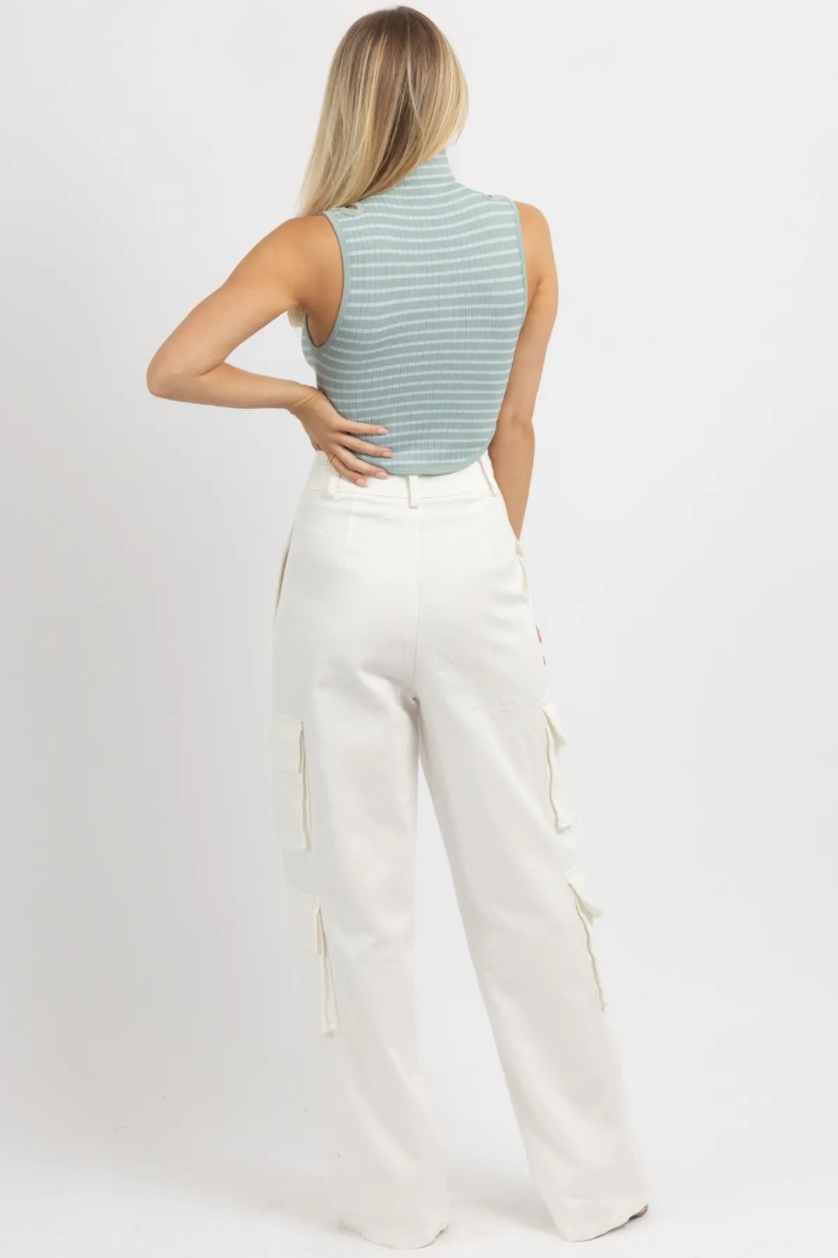 EMMA WHITE CARGO PANT