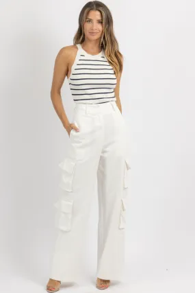 EMMA WHITE CARGO PANT