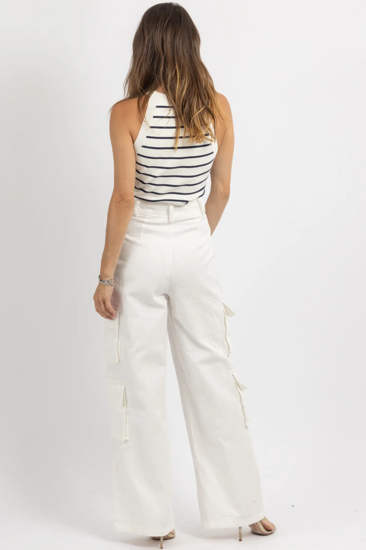 EMMA WHITE CARGO PANT