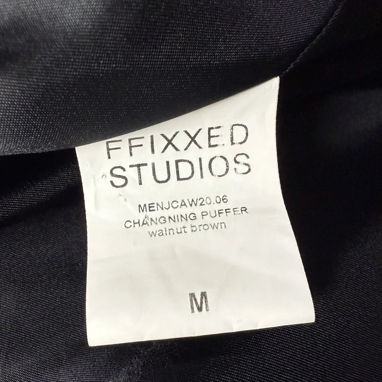 FFIXXED STUDIOS フィックスステュディオス 20AW CHANGNING PUFFER オーバーサイズダウンジャケット 13958