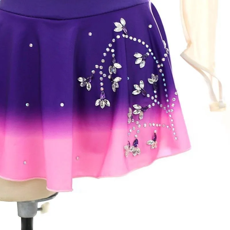 Figure Skating Dress Pink to Purple Ombre BSU192.1