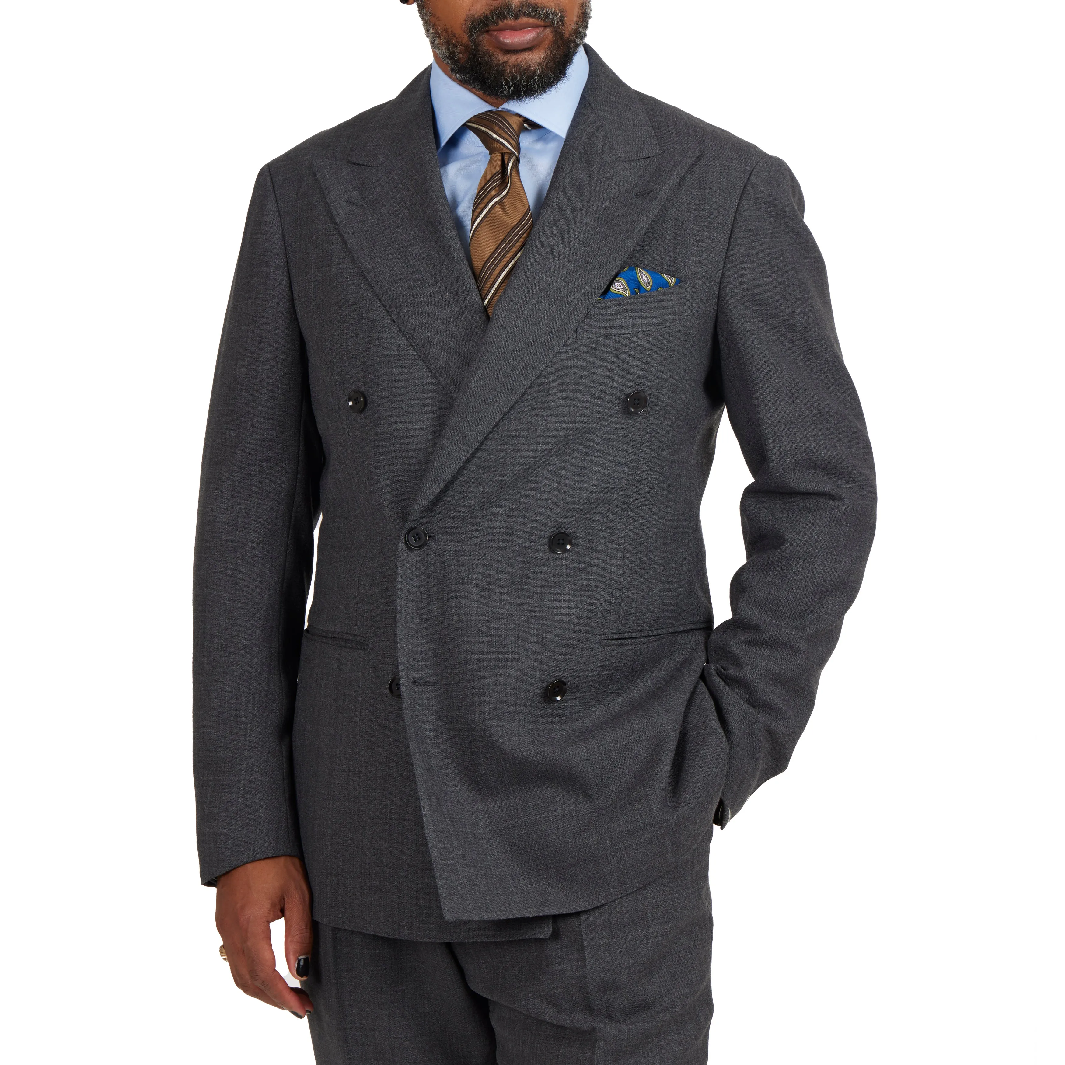 First Class High-twist Wool Model 6B Suit