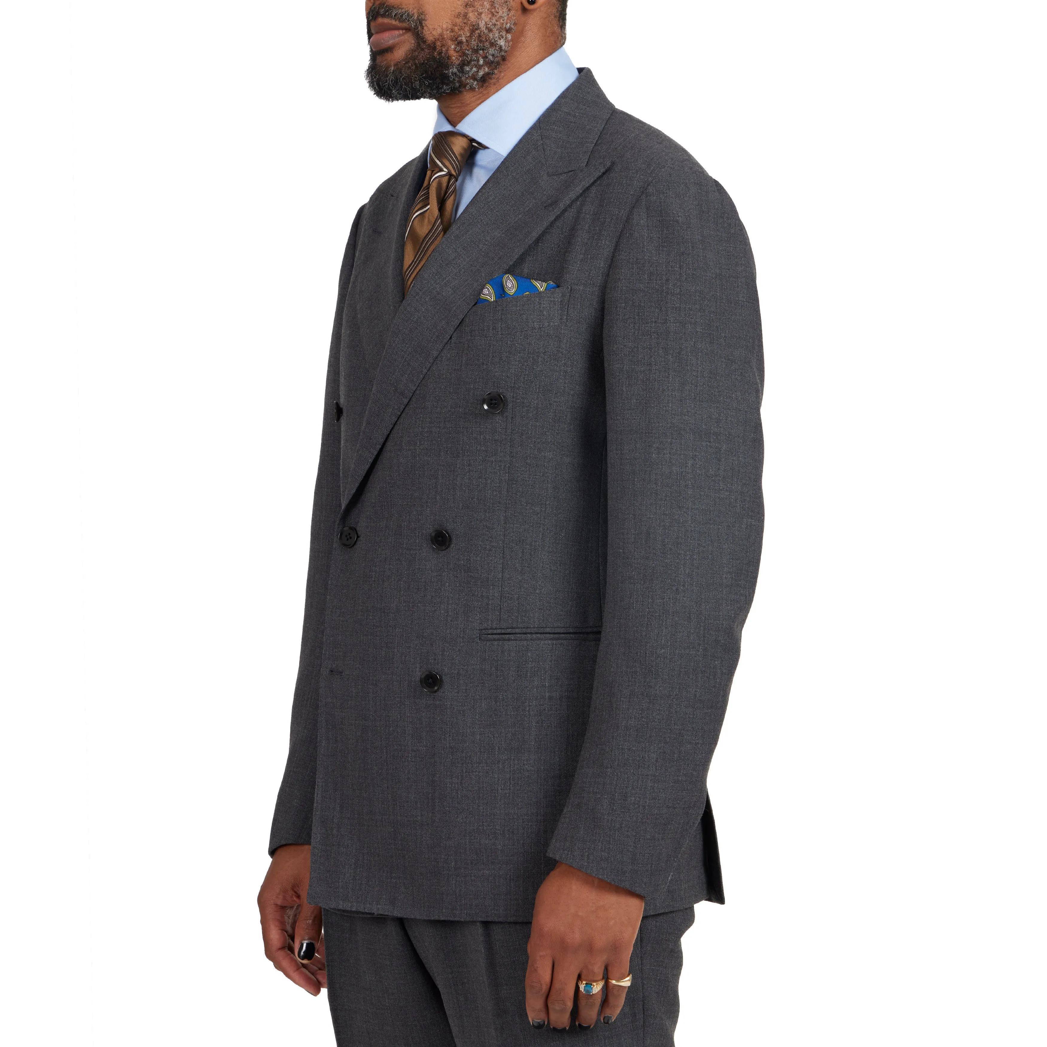 First Class High-twist Wool Model 6B Suit