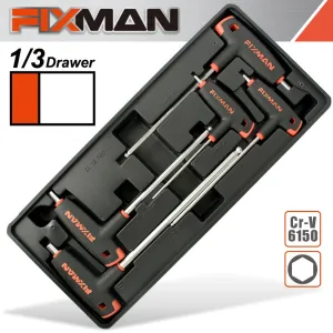 FIXMAN FIXMAN 5-PC L-HANDLE HEX KEYS W-BALL HEAD 3-4-5-6-8MM FIX F1BT12