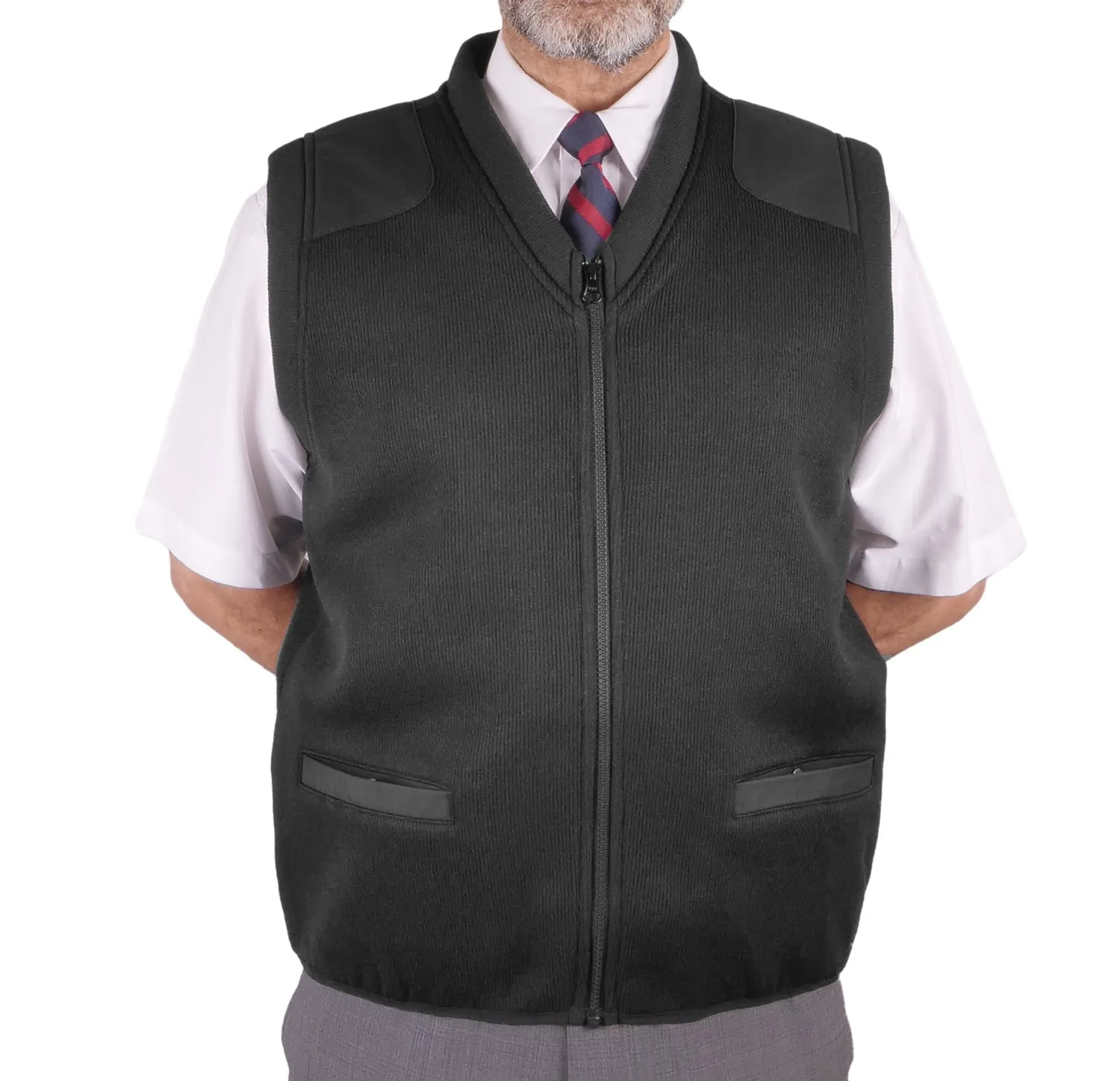 Fleece Lined Zip Front Vest