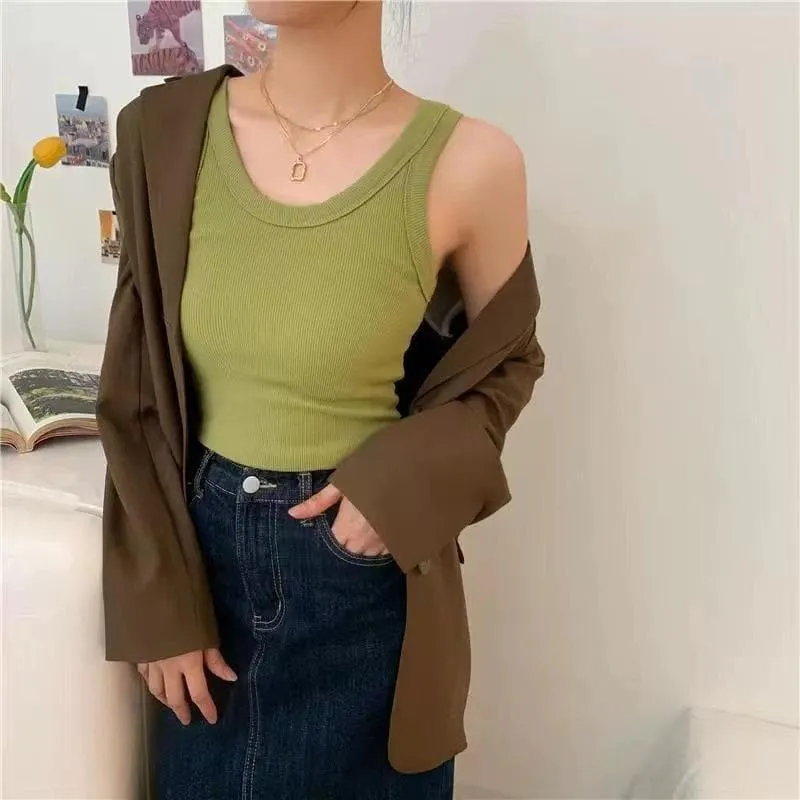 Fleece Thickened Tank Top