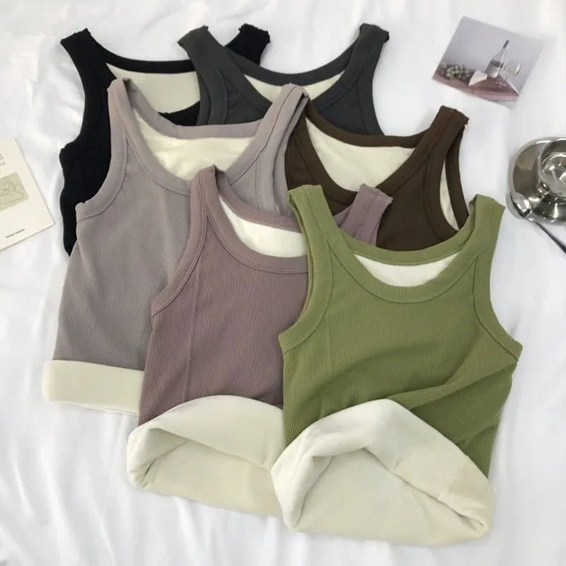 Fleece Thickened Tank Top