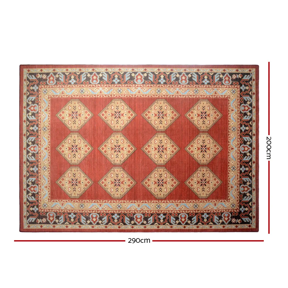 Floor Rugs Carpet 200 x 290 Living Room Mat Rugs Bedroom Large Soft Red