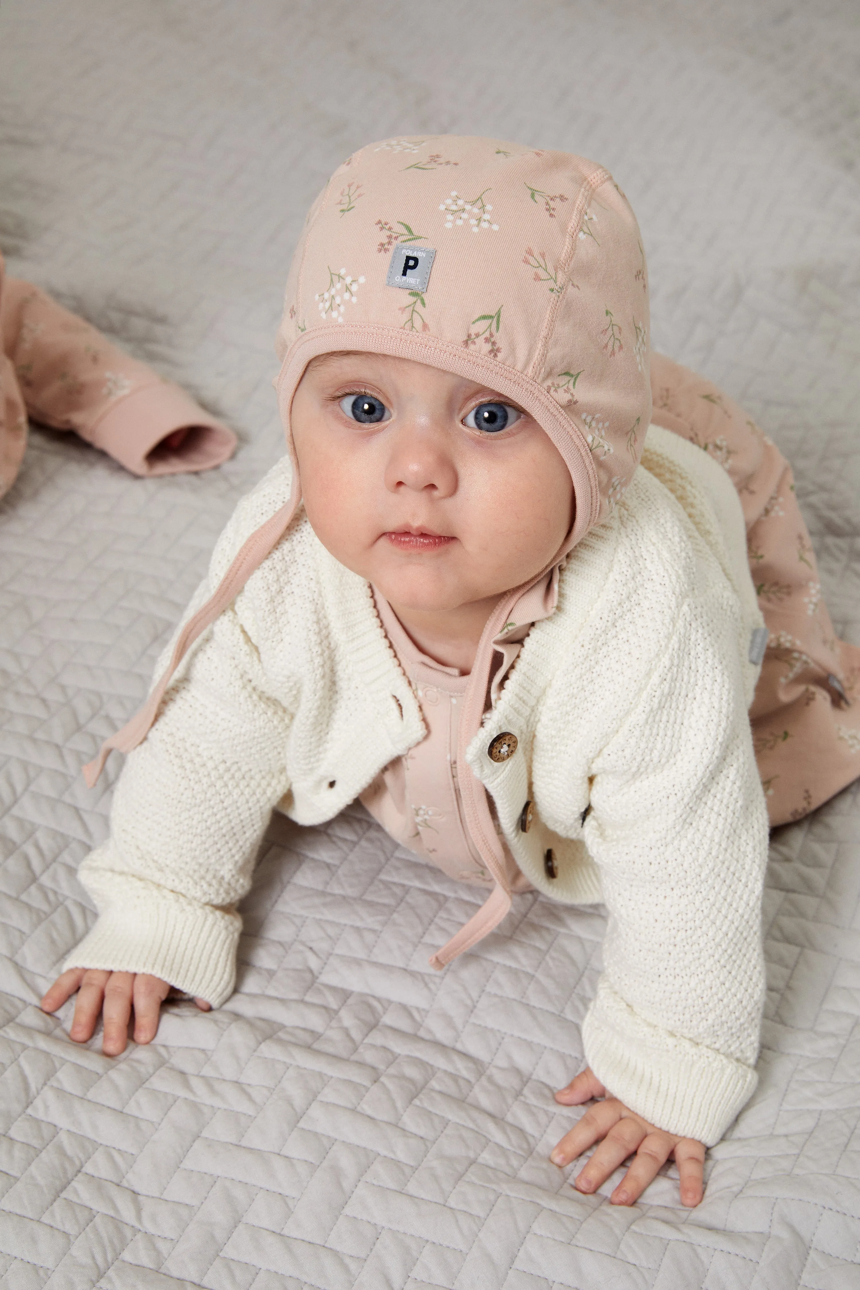 Floral Print Baby Hat