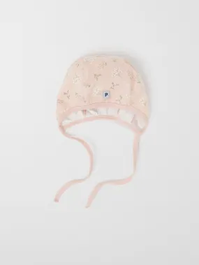 Floral Print Baby Hat