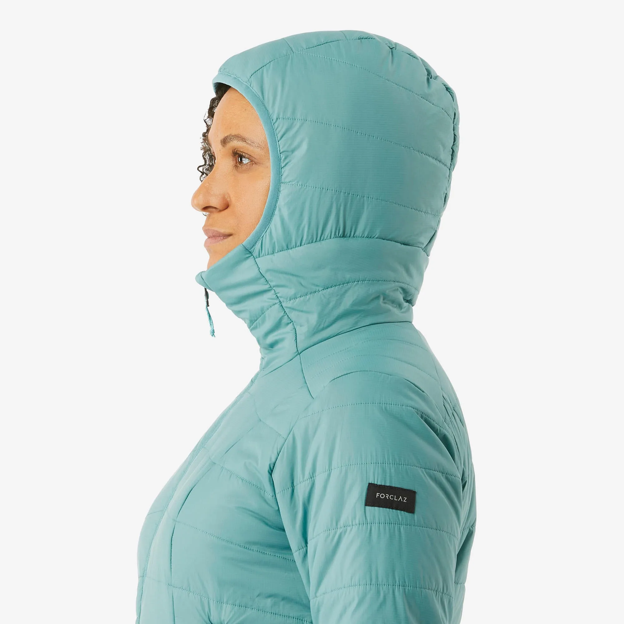 Forclaz Women's Mountain Backpacking Padded Jacket with Hood - MT100 23°F