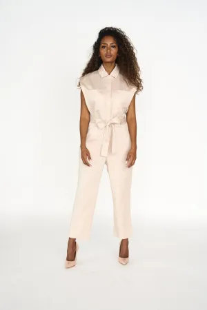 Foreign Fare Flight Jumpsuit - Light Khaki (XS - 2XL)