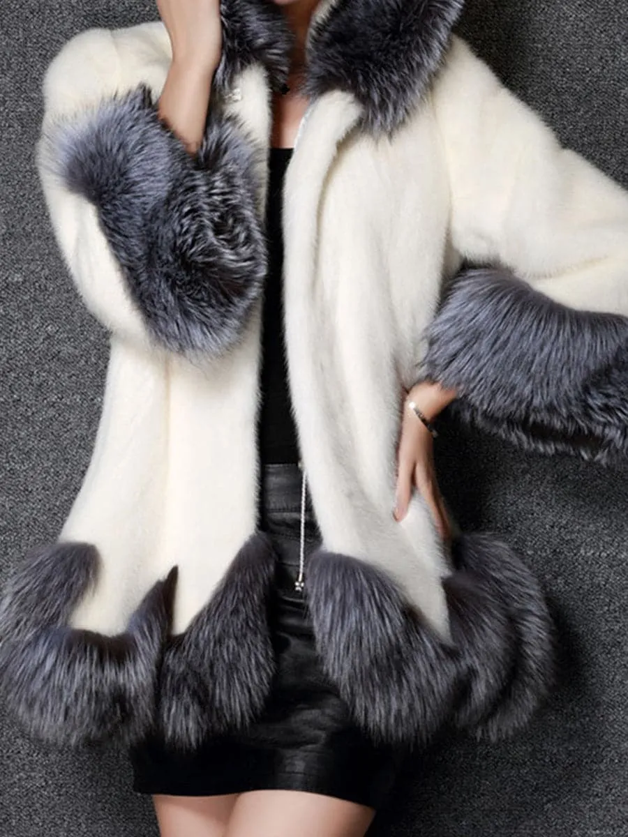 Fox Fur Vest Faux Mink Coat MSF005