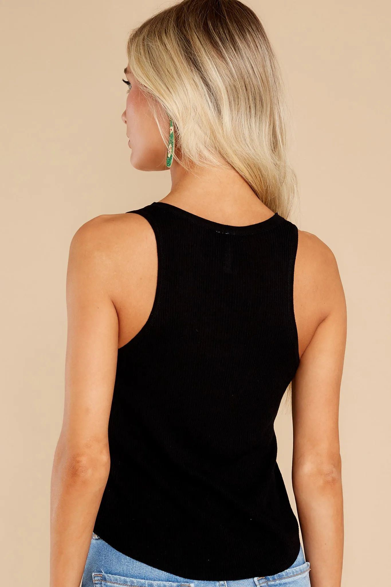 Free To Fly Black Tank Top