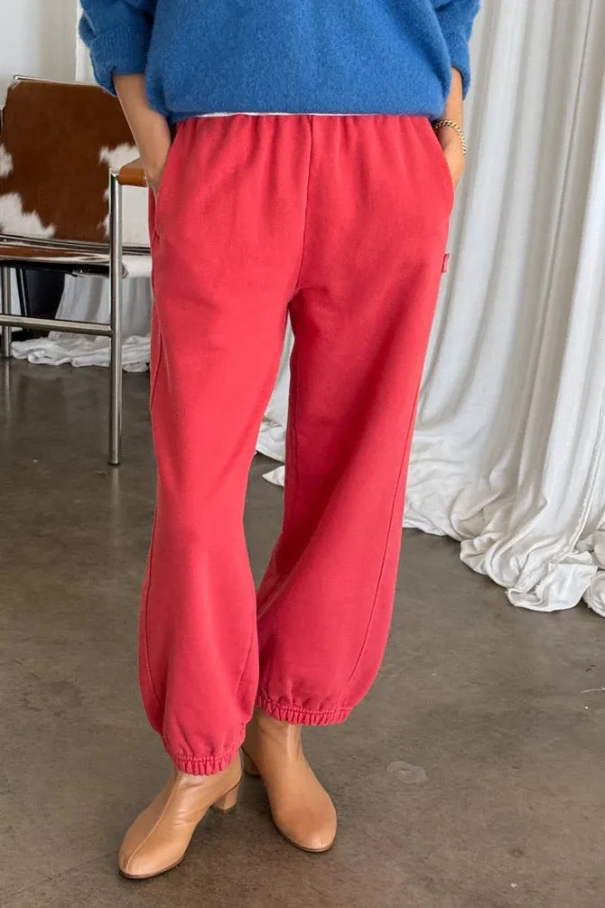 French Terry Balloon Pants (Coral)