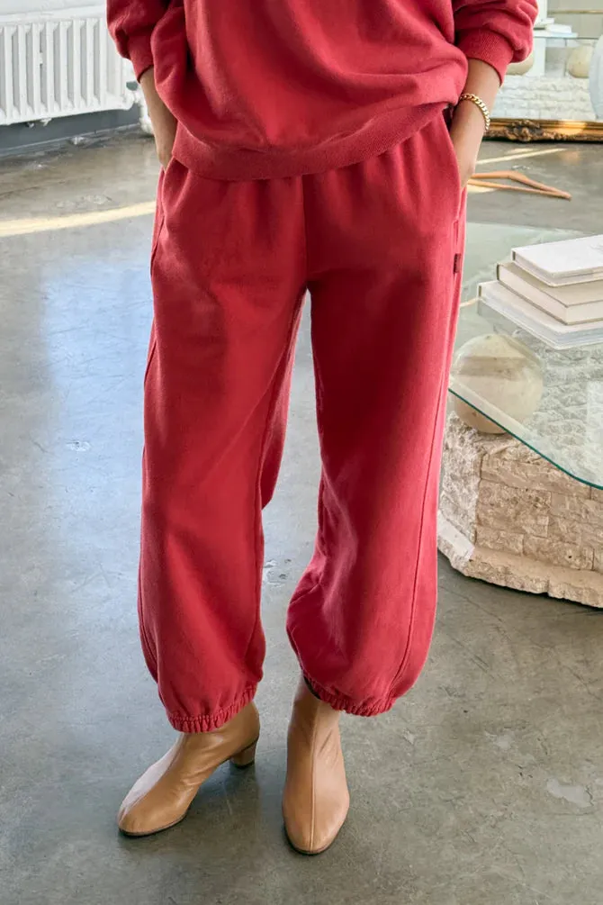 French Terry Balloon Pants (Coral)