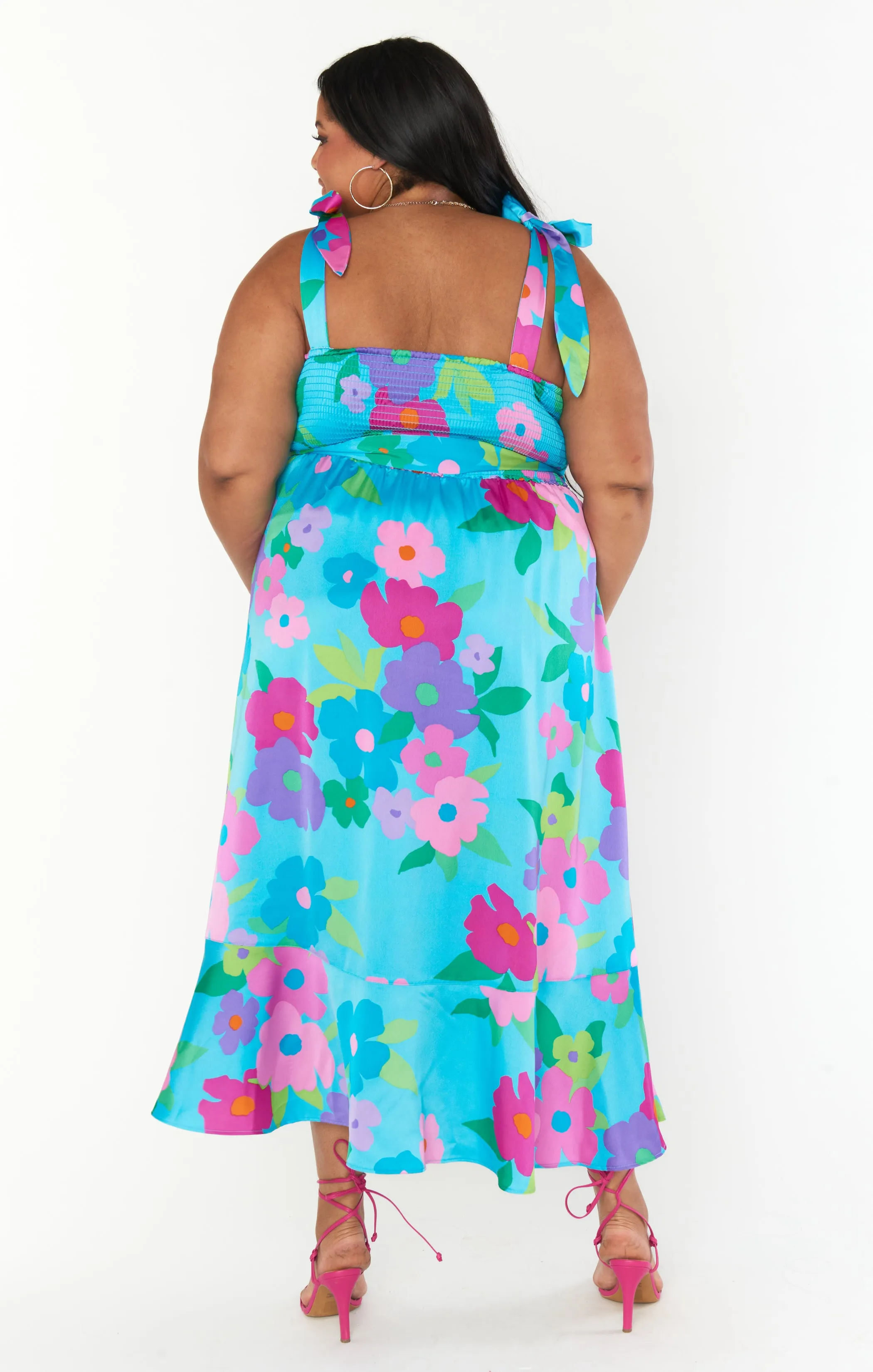 Garden Midi Dress ~ Multi Piccadilly Floral