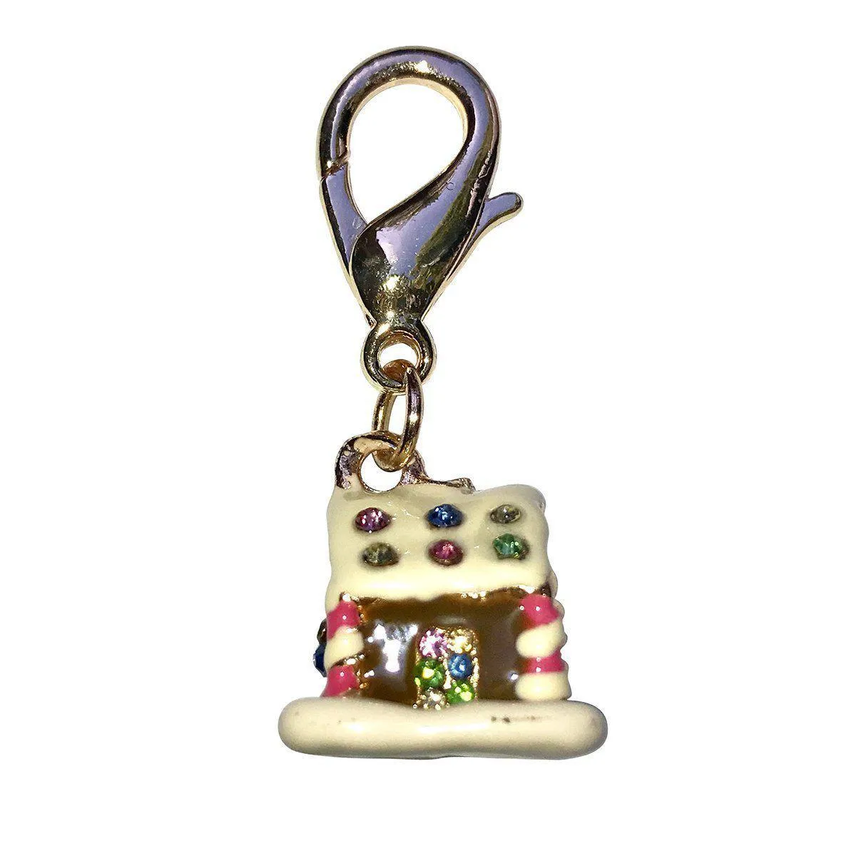 Gingerbread House Dog Collar Charm