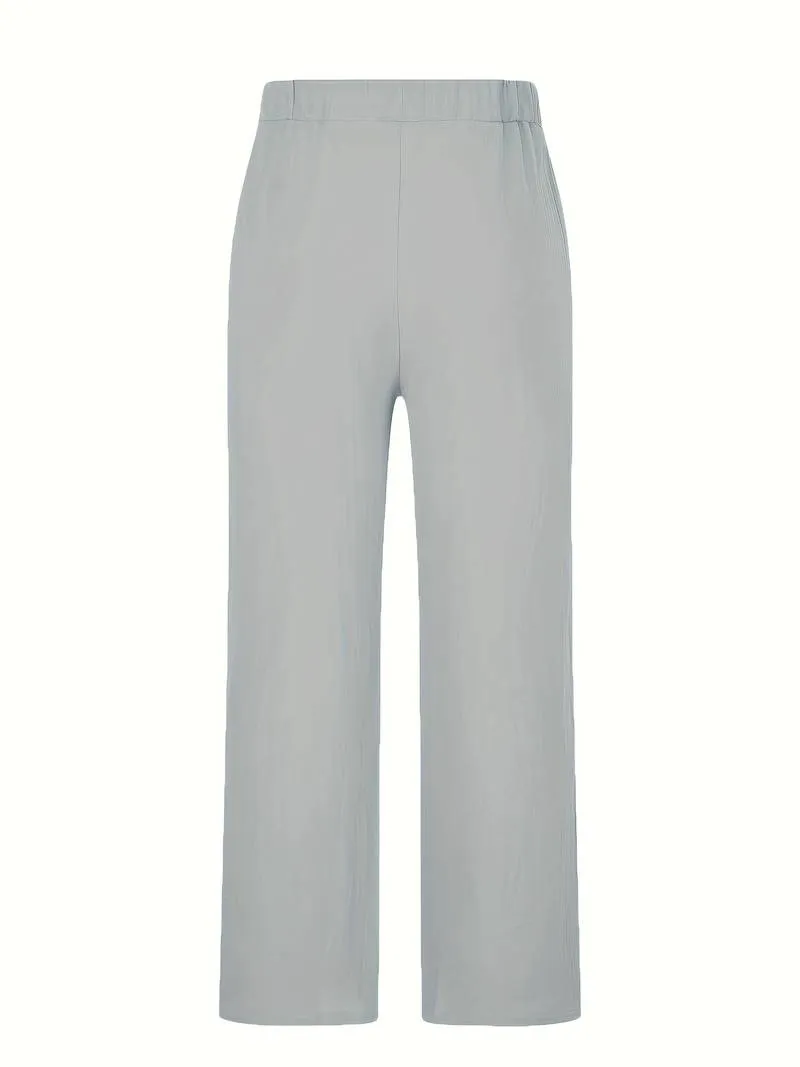 Heath - Loose Fit Cotton Fabric Trousers