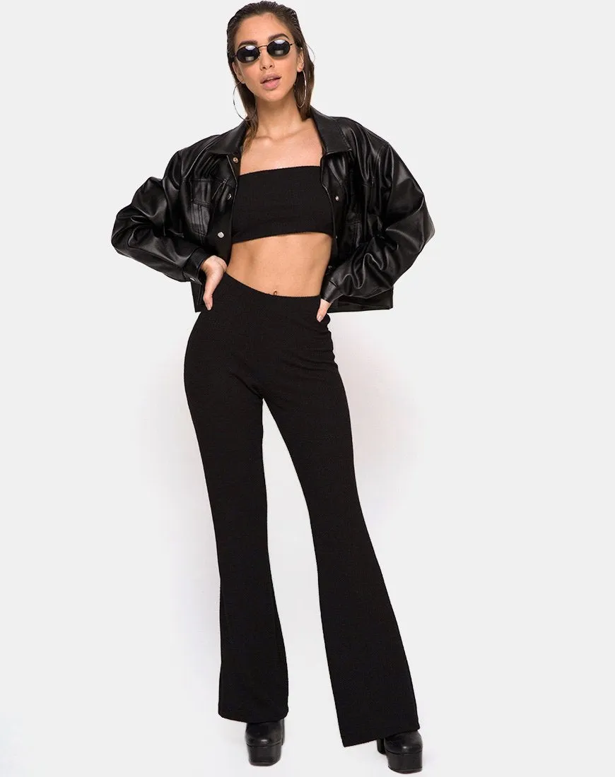 Herlom Flare Trousers in Black