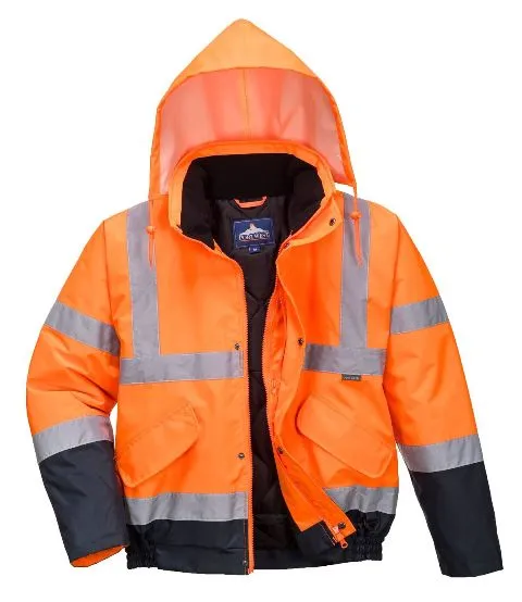 Hi Vis Bomber Jacket two-tone