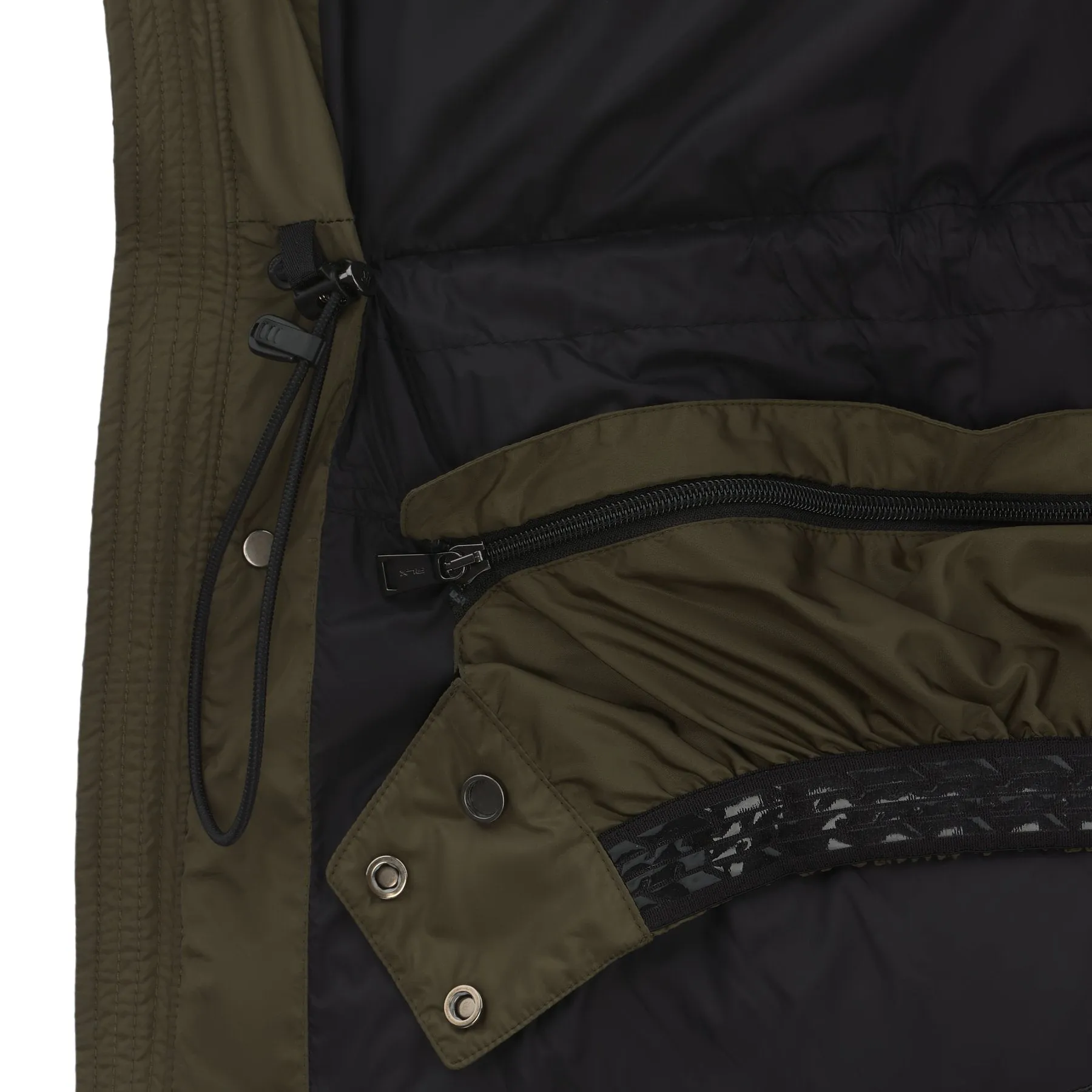 Hooded White Duck-Down Padded Jacket