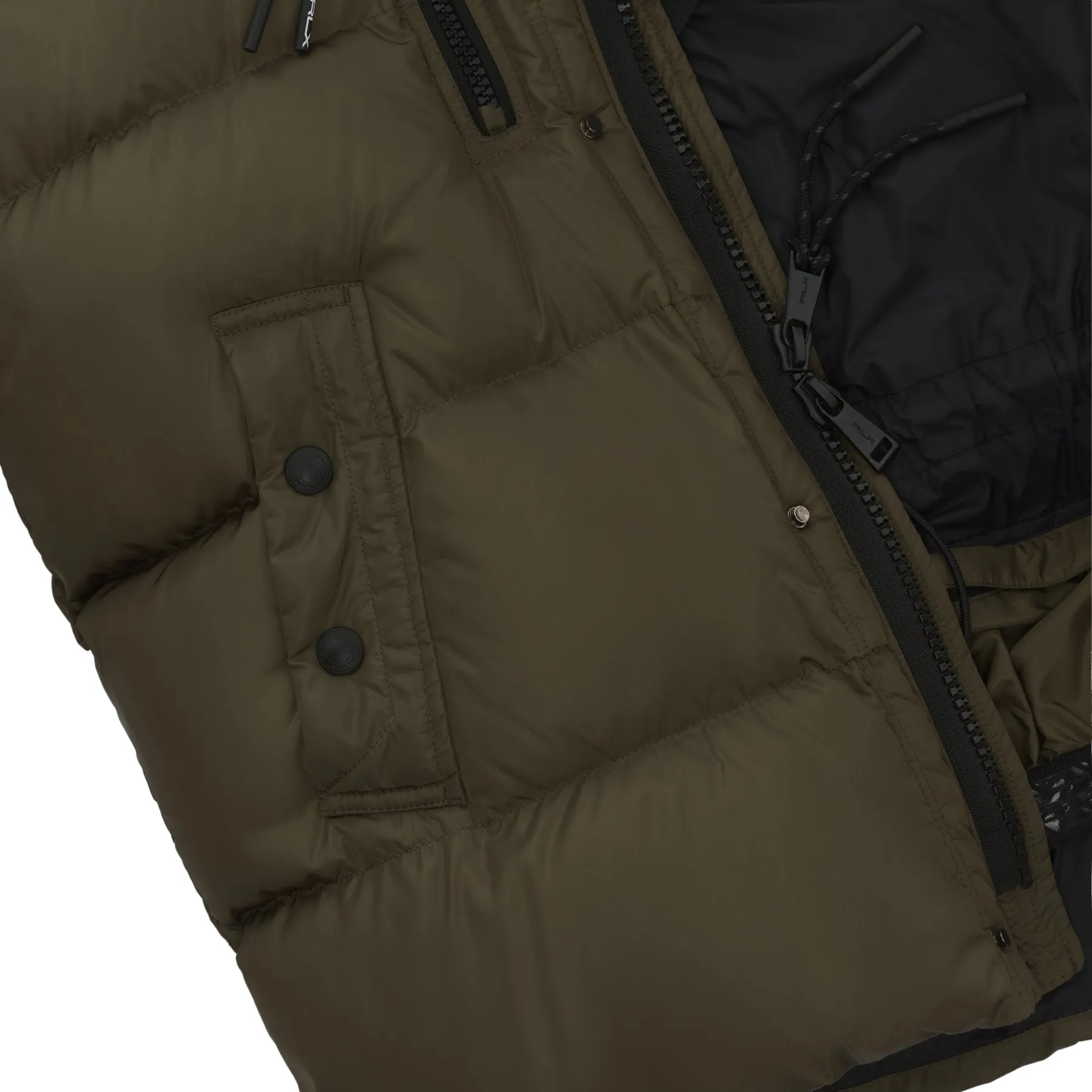 Hooded White Duck-Down Padded Jacket