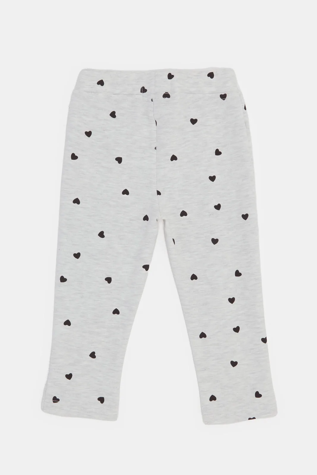 Infant Girls Ecru Printed Trousers