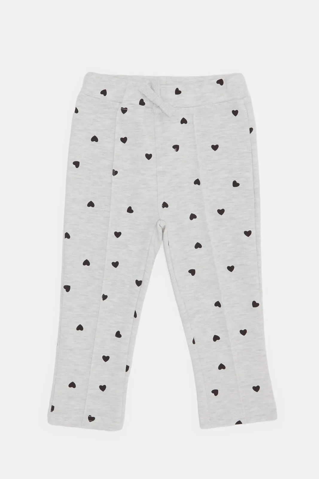 Infant Girls Ecru Printed Trousers