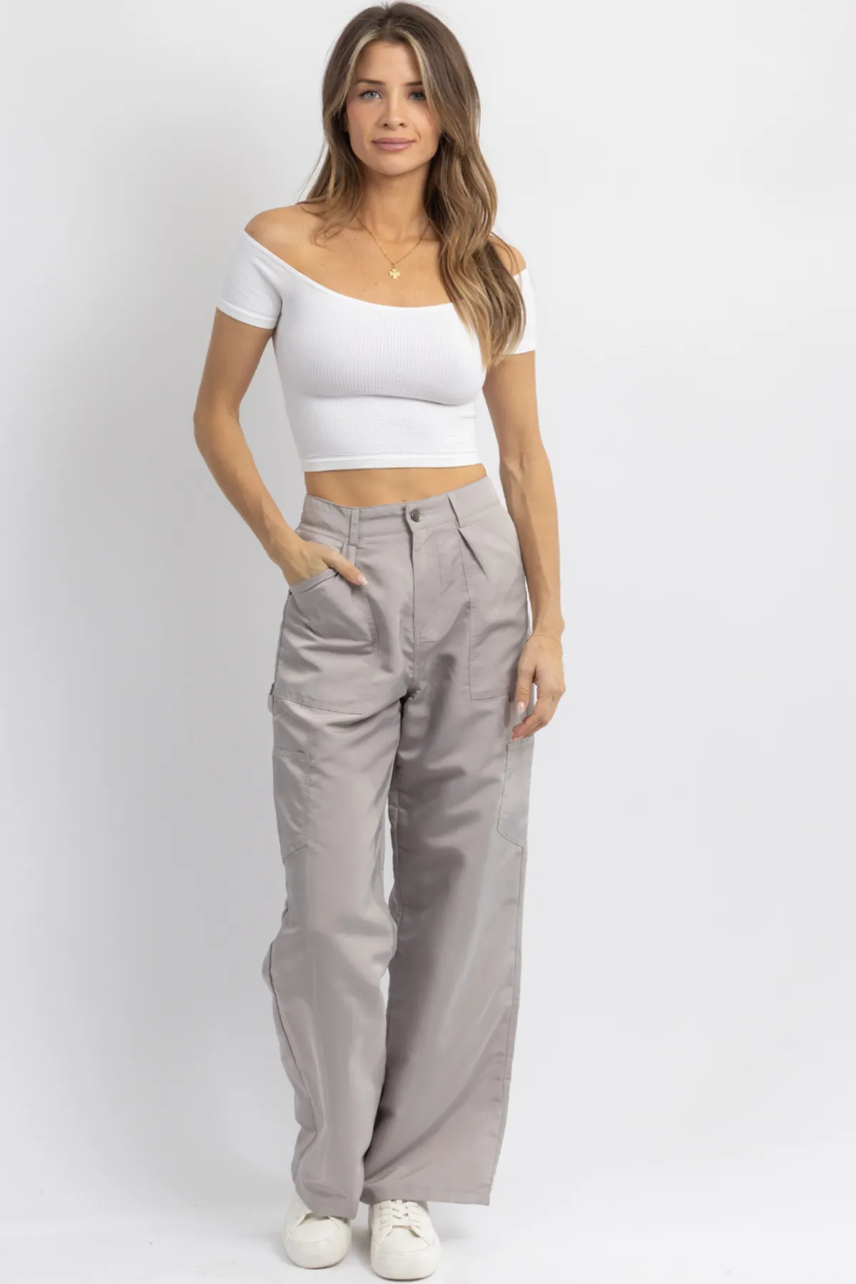 IRENE GREY CARGO PANT