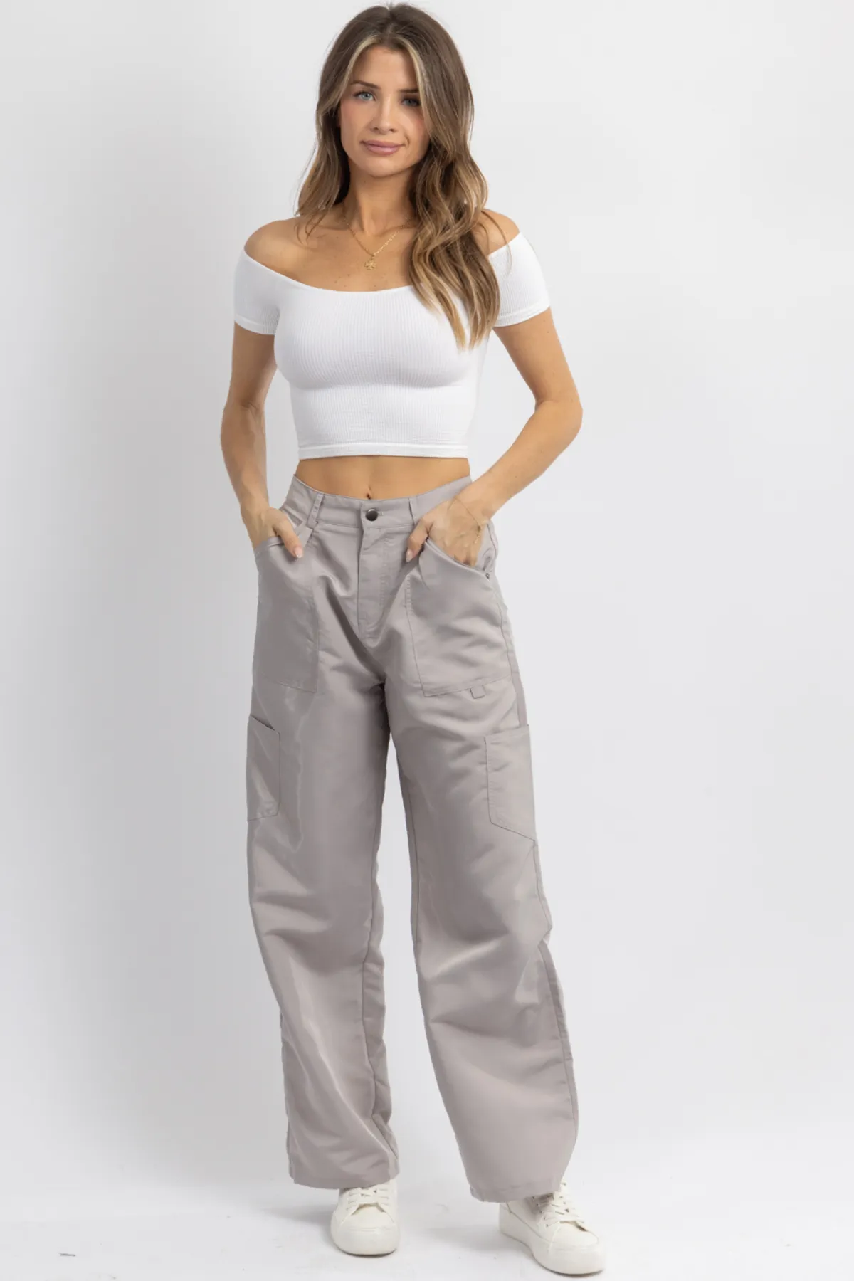 IRENE GREY CARGO PANT