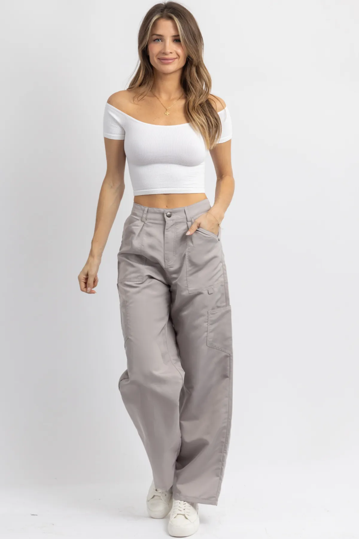 IRENE GREY CARGO PANT