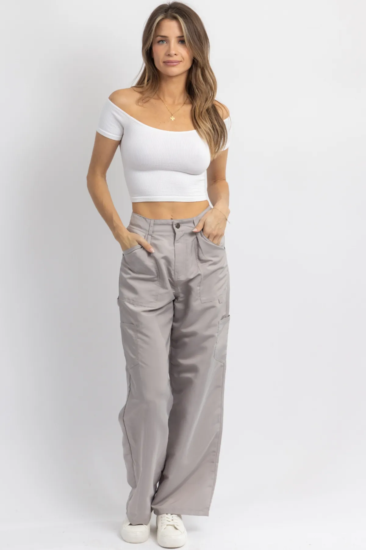 IRENE GREY CARGO PANT