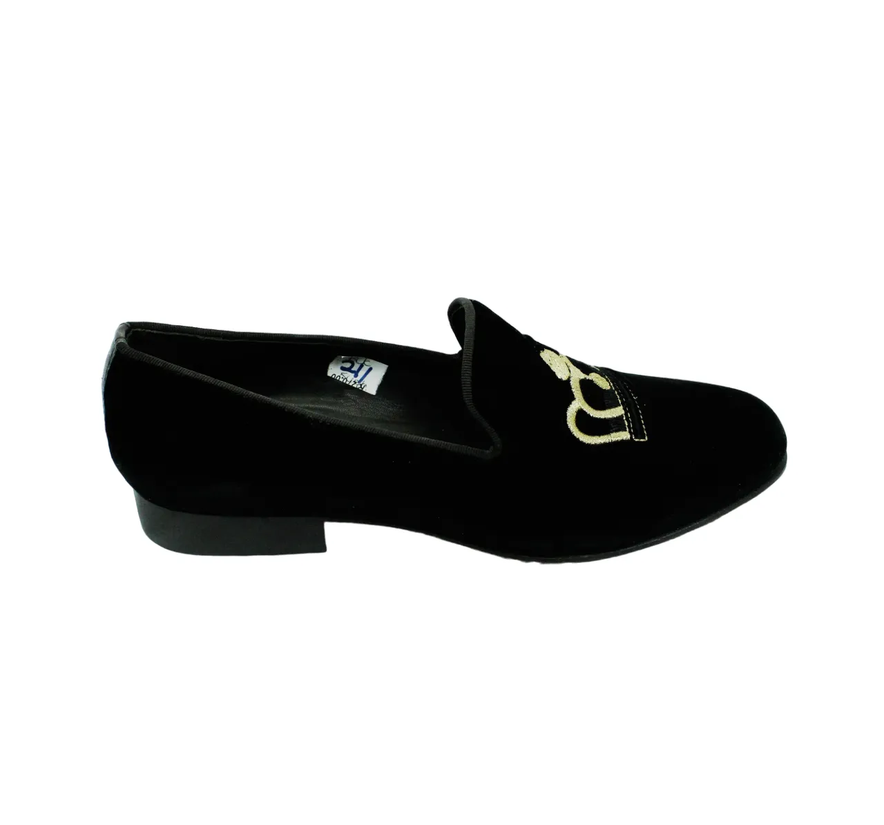 ITalian Velvet Suede Smart Black Shoe Slipper Moc