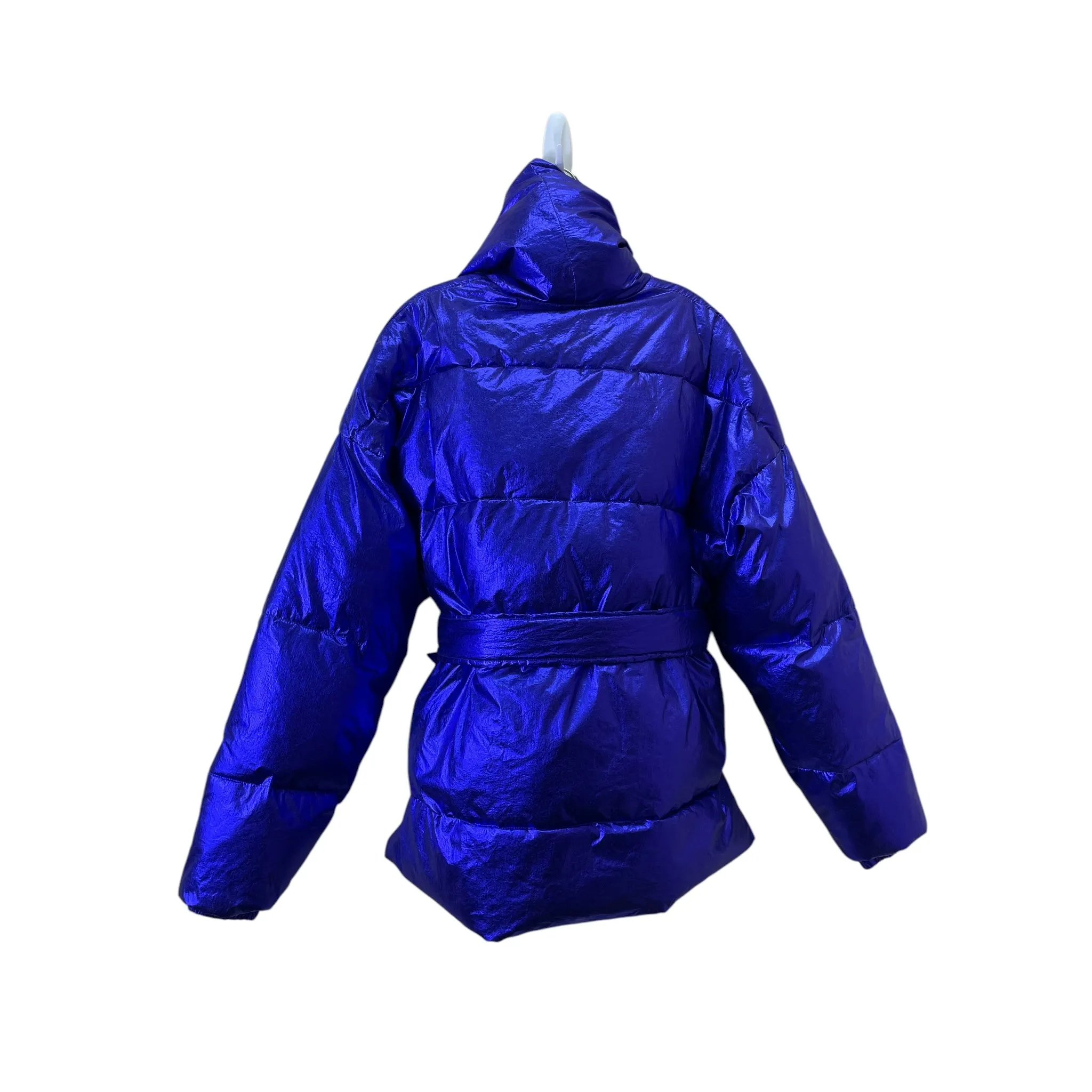 Jacket Puffer & Quilted By Akira In Blue, Size:S