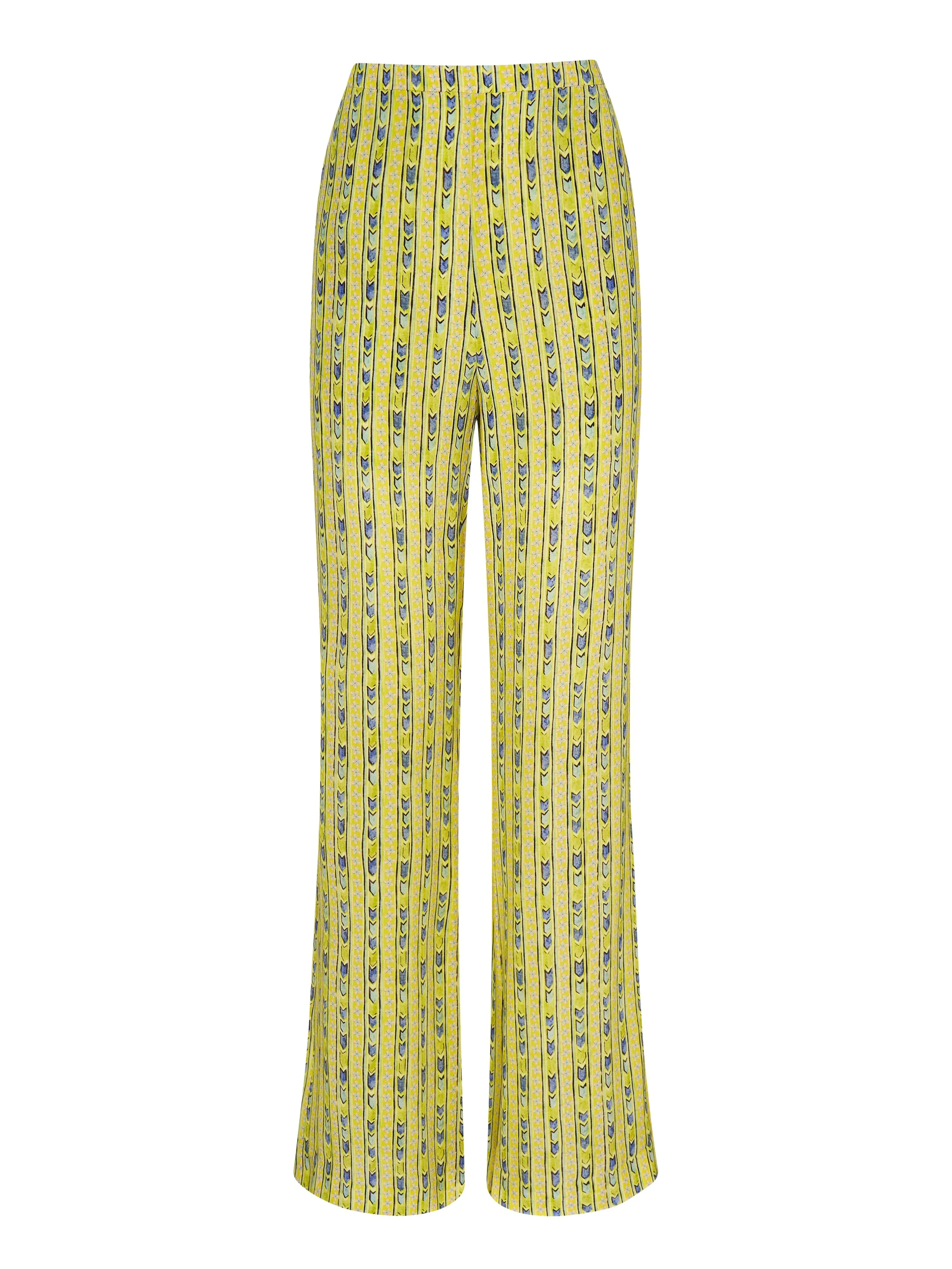 Jamie Trousers in Faience Floral Lime