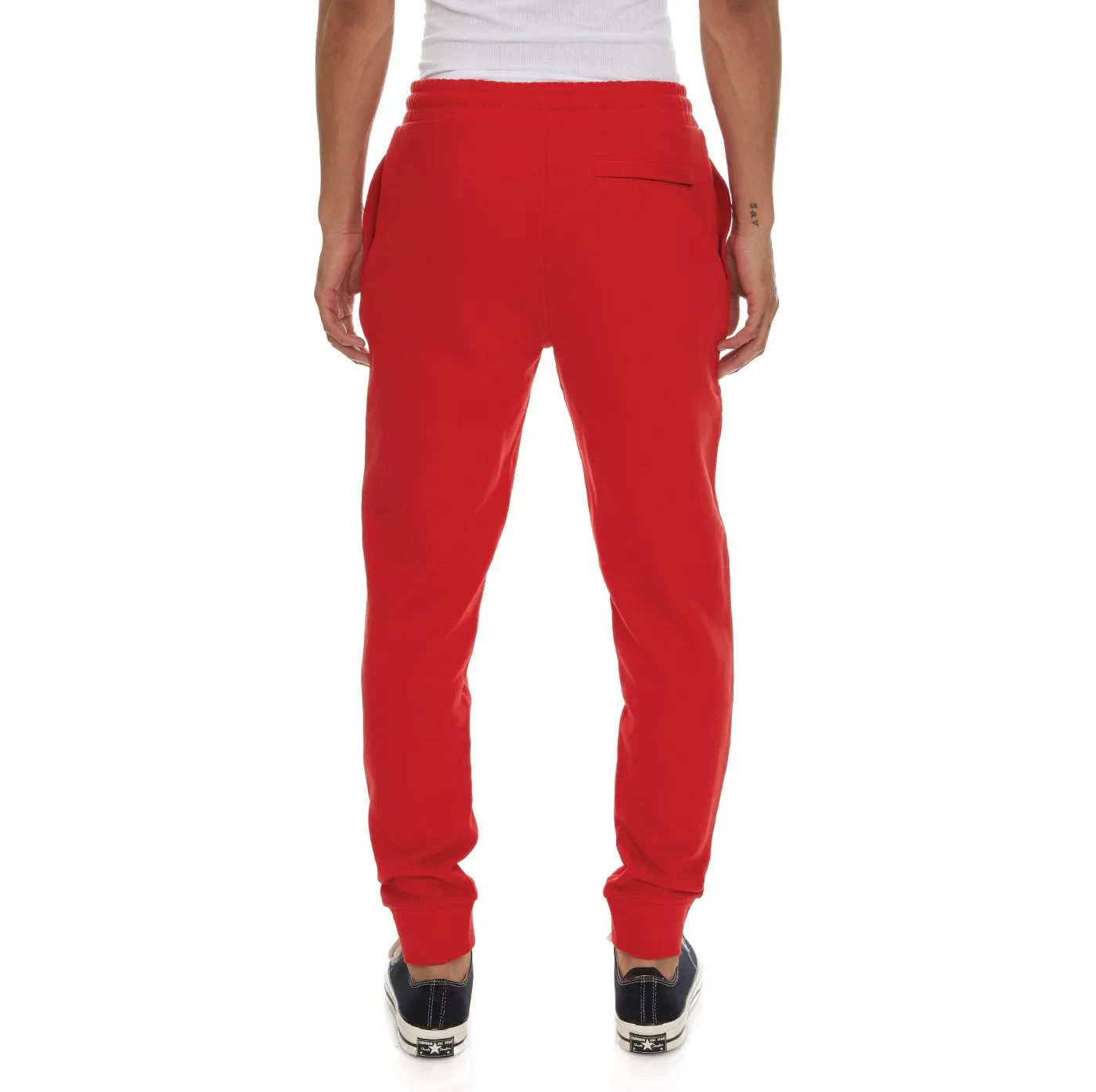 KAPPA LOGO FLEECE ZANOK SWEATPANTS- RED MD CORAL