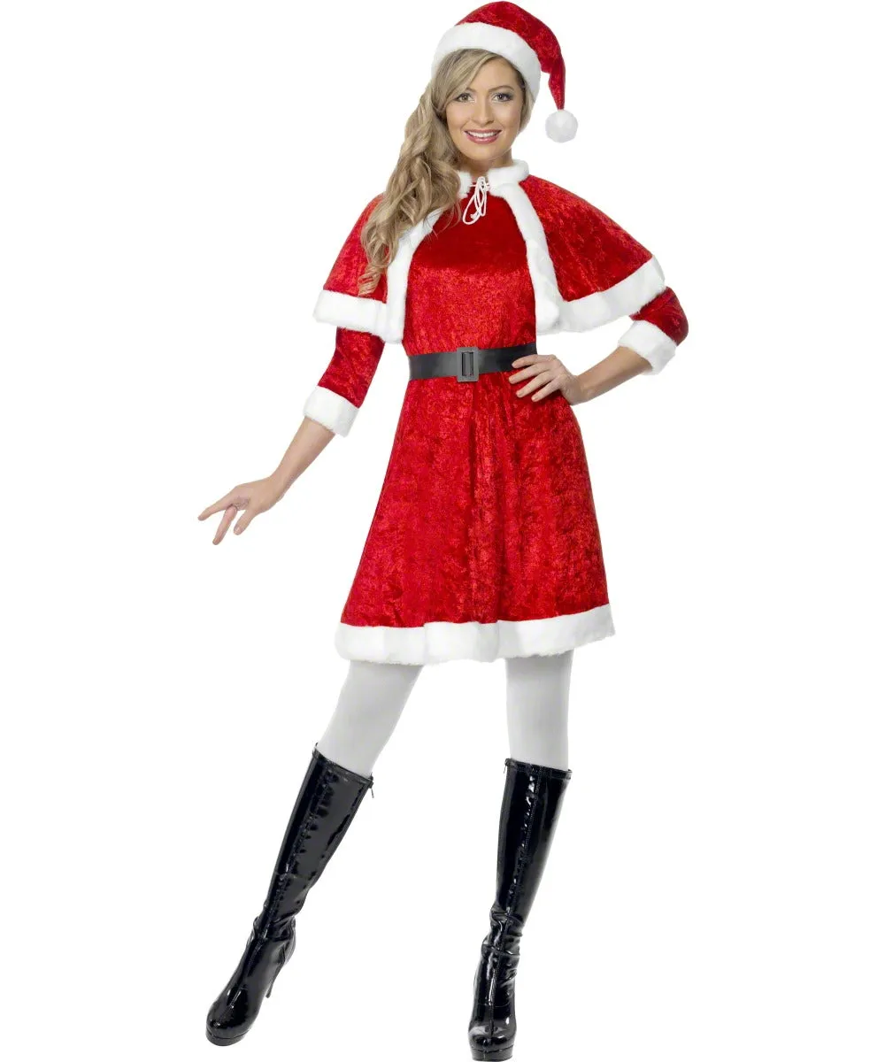 Ladies Miss Santa Mrs Claus Christmas Festive Costume