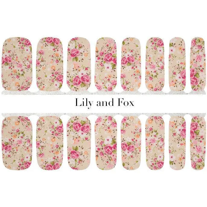 Lily and Fox - Nail Wrap - Classic Floral